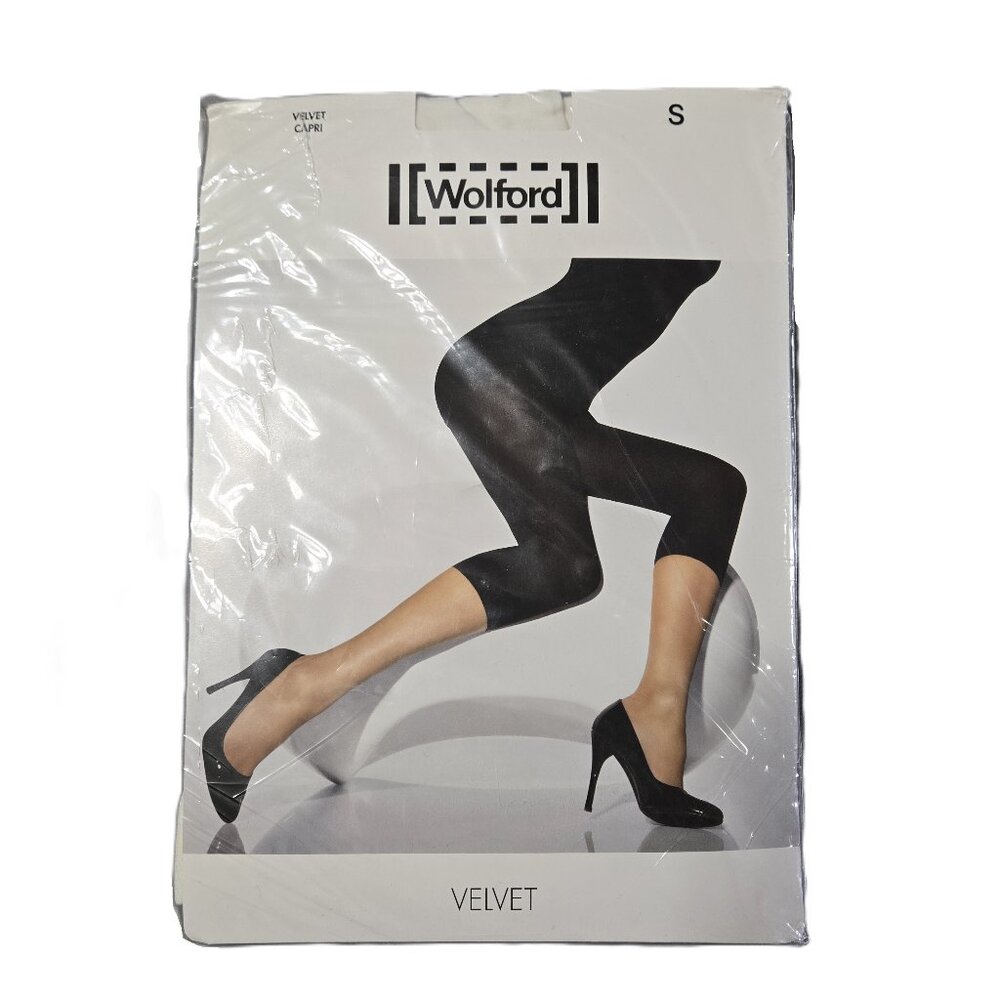 Wolford Velvet Sz Small Womens White Leggings